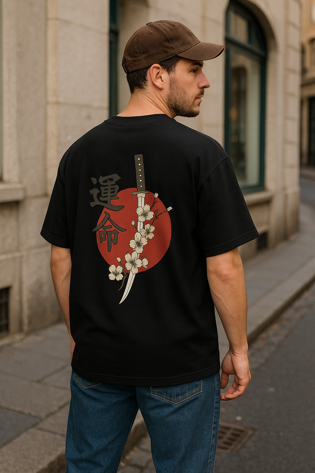 KATANA Unisex Oversized Printed T-Shirt