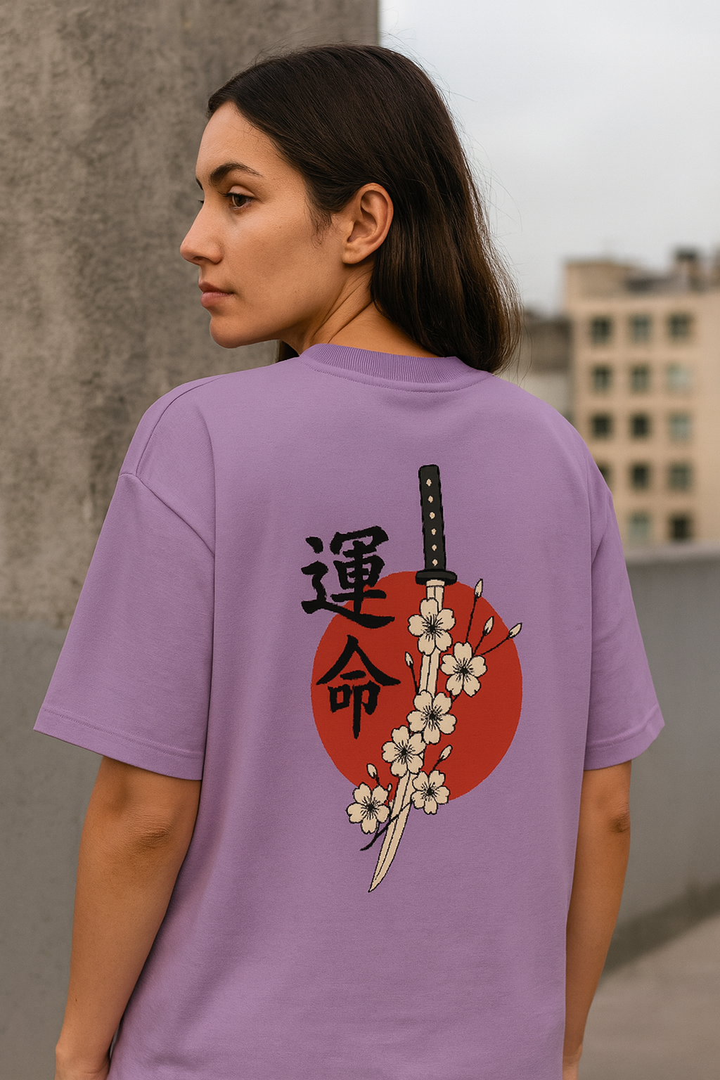 KATANA Unisex Oversized Printed T-Shirt
