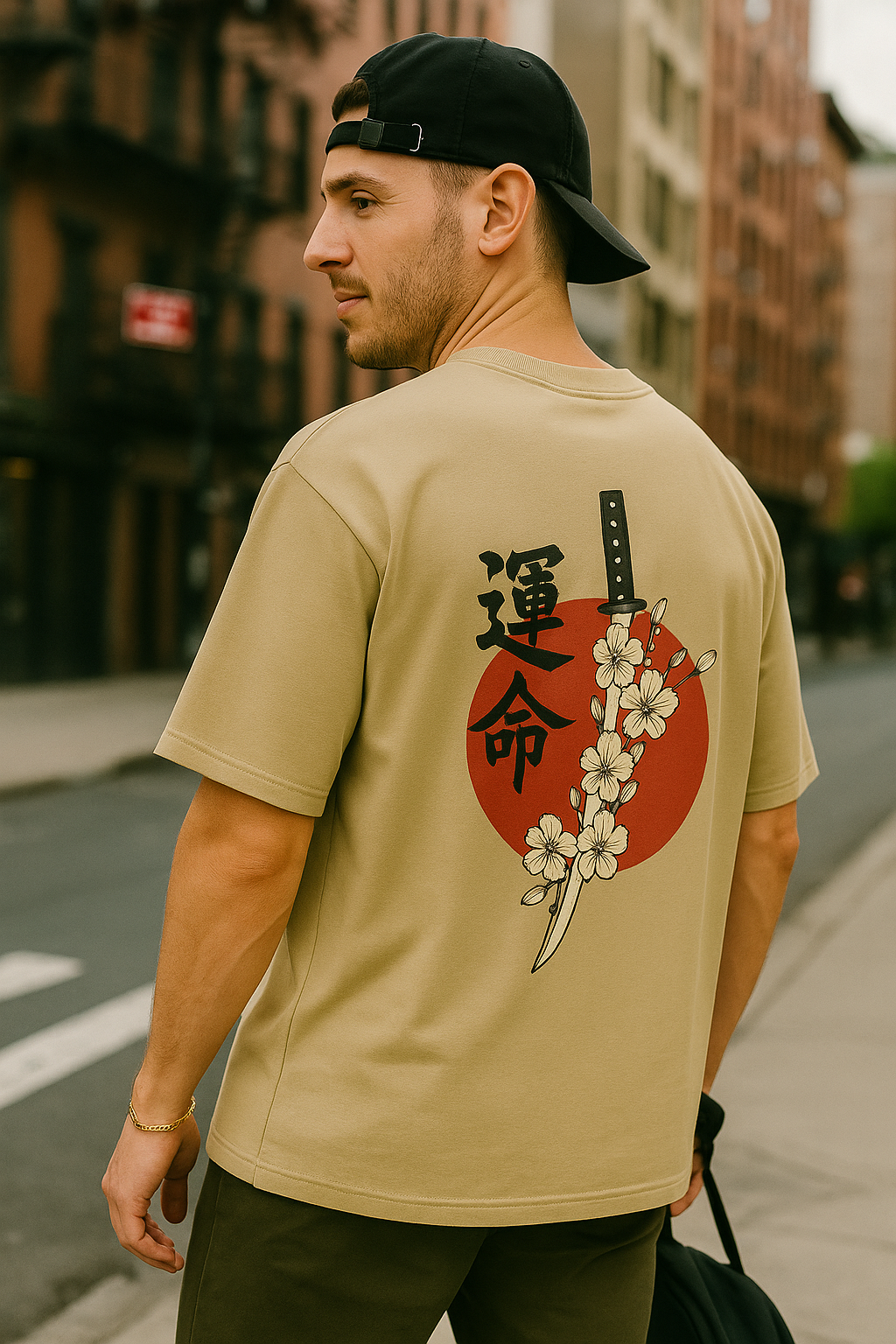 KATANA Unisex Oversized Printed T-Shirt