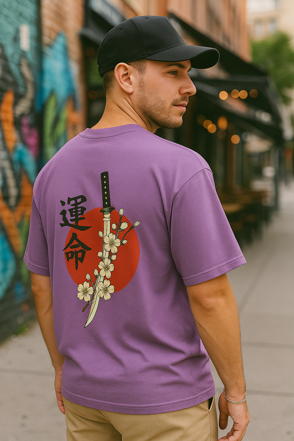 KATANA Unisex Oversized Printed T-Shirt