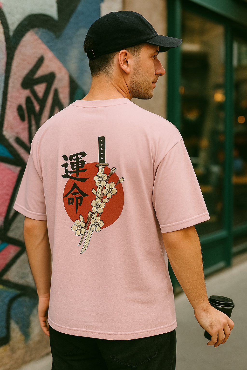 KATANA Unisex Oversized Printed T-Shirt