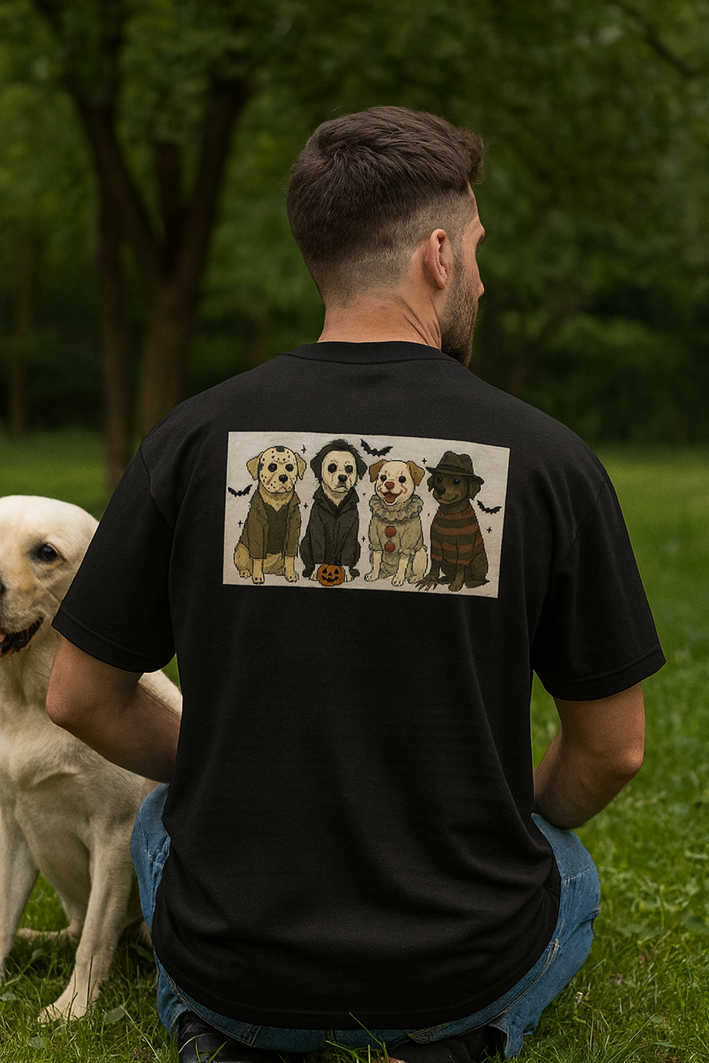 DOG HALLOWEEN Unisex Oversized T-Shirt